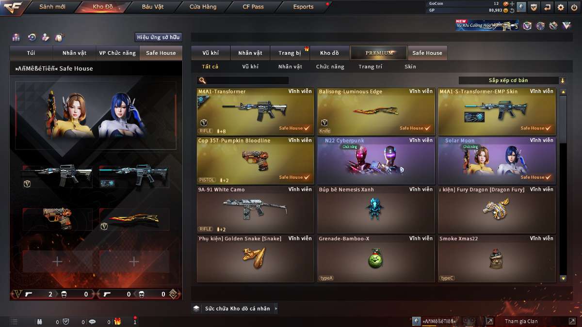 shop acc cf uy tin gia re